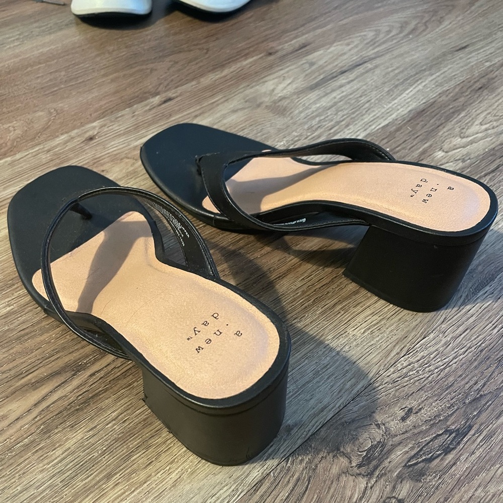 flip flop black heels from target